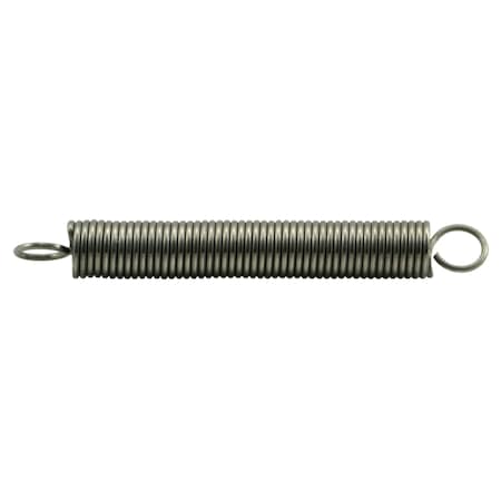 Midwest Fastener 3/8" x 0.047" x 3" 18-8 Stainless Steel Extension Springs 3PK 38821